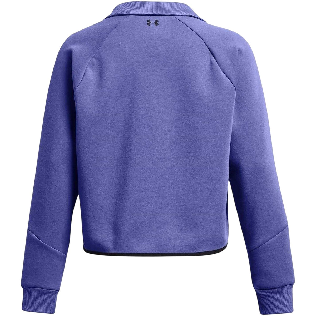 Purple - Back - Under Armour Womens-Ladies Collared Boxy Sweatshirt