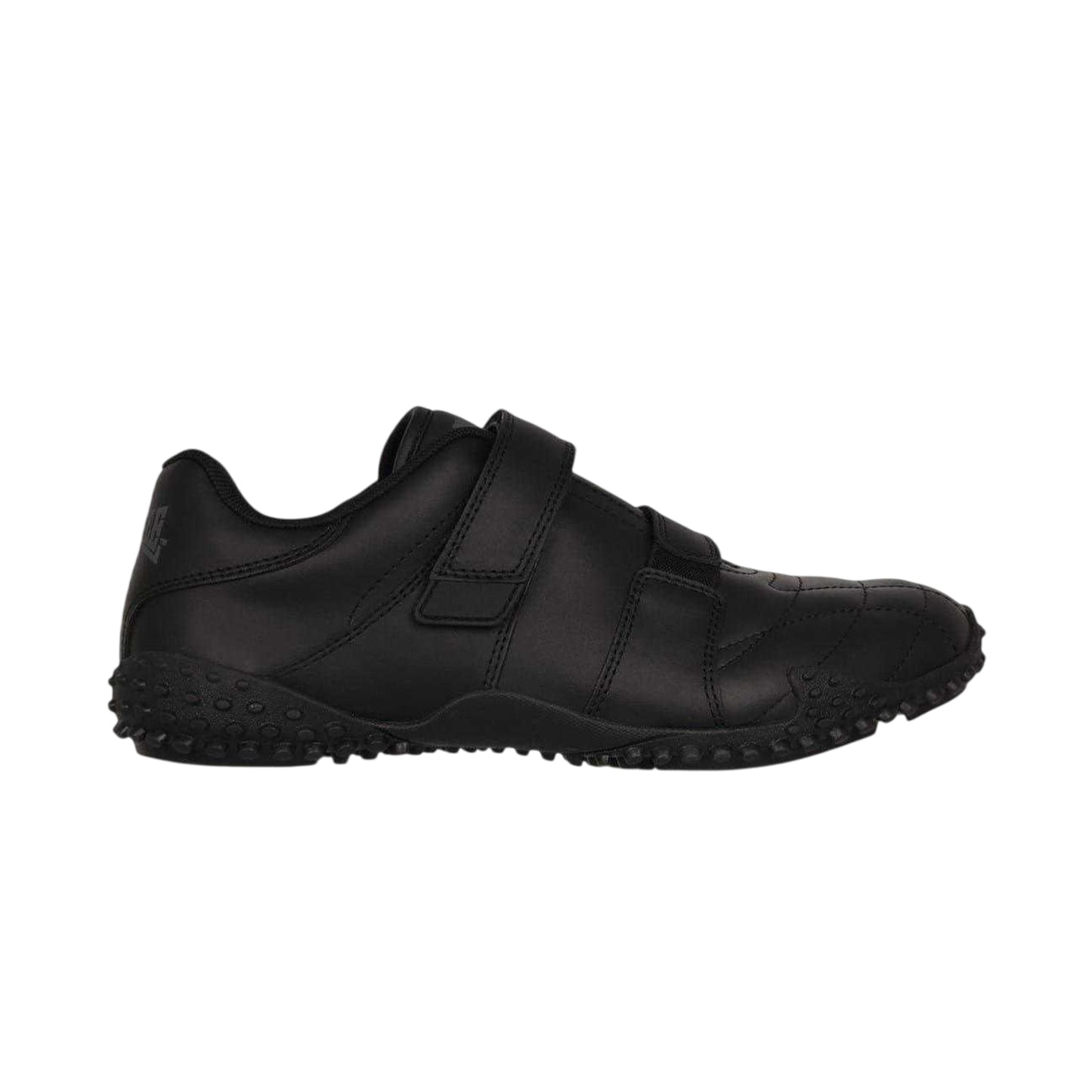 Black - Lifestyle - Lonsdale Childrens-Kids Fulham Leather Flat Trainers