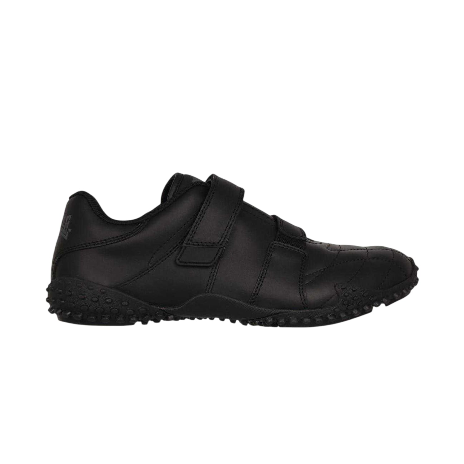 Black - Lifestyle - Lonsdale Childrens-Kids Fulham Leather Flat Trainers