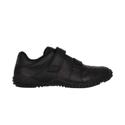 Black - Lifestyle - Lonsdale Childrens-Kids Fulham Leather Flat Trainers