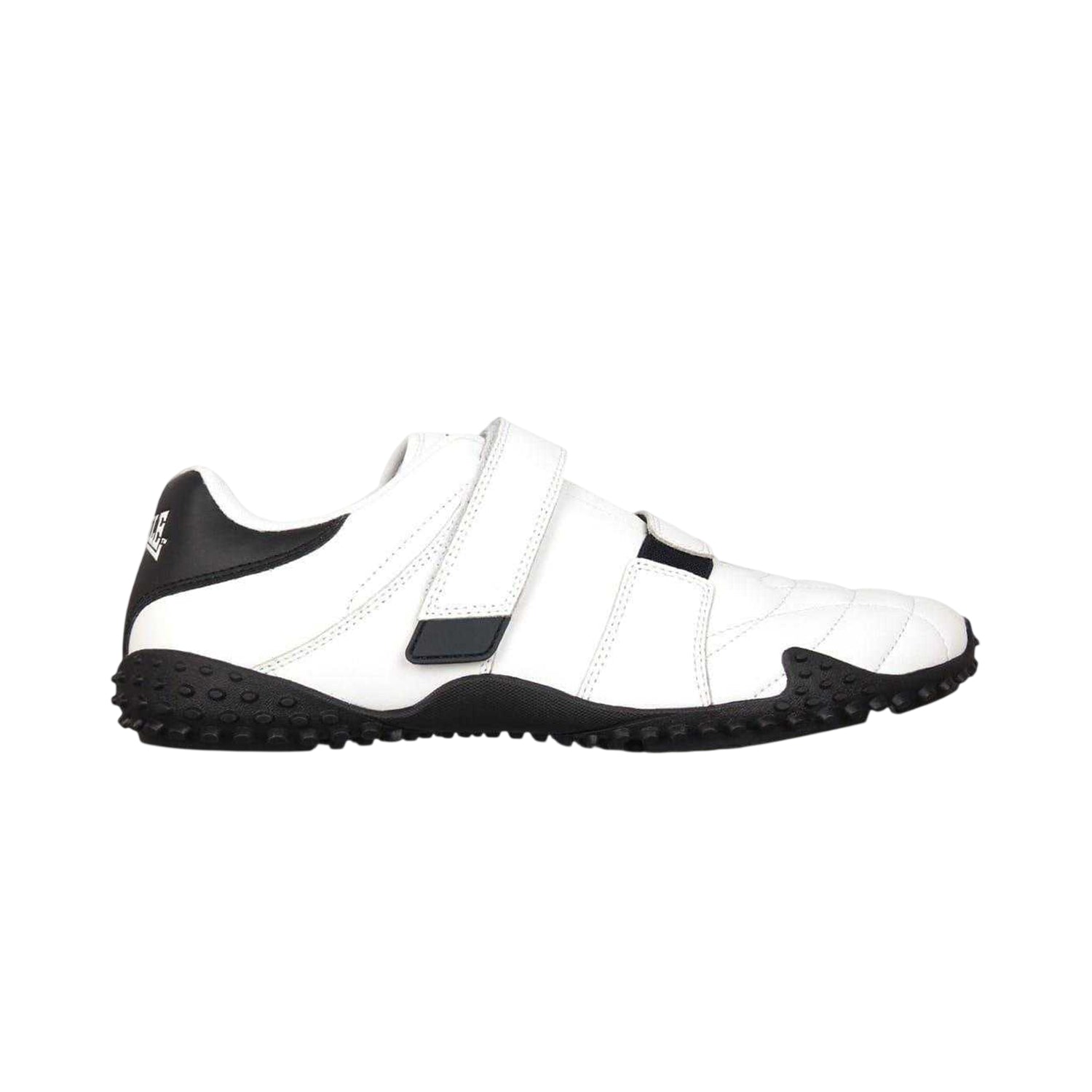 White-Navy - Lifestyle - Lonsdale Childrens-Kids Fulham Leather Flat Trainers
