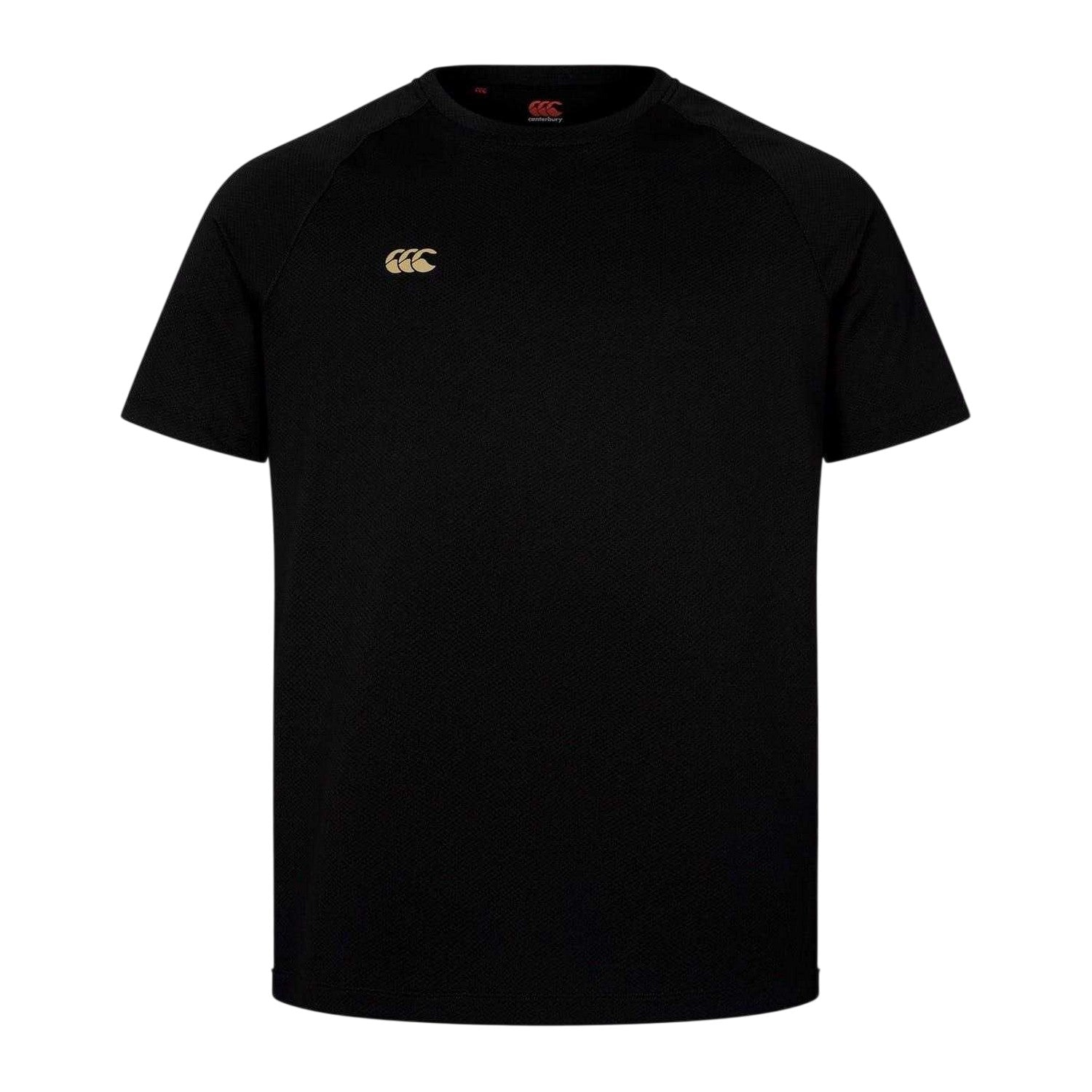 Black - Front - Canterbury Mens Tempo Logo Regular Raglan T-Shirt