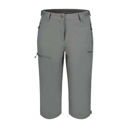 Dark Olive - Front - Icepeak Womens-Ladies Beattie Straight Cargo Trousers
