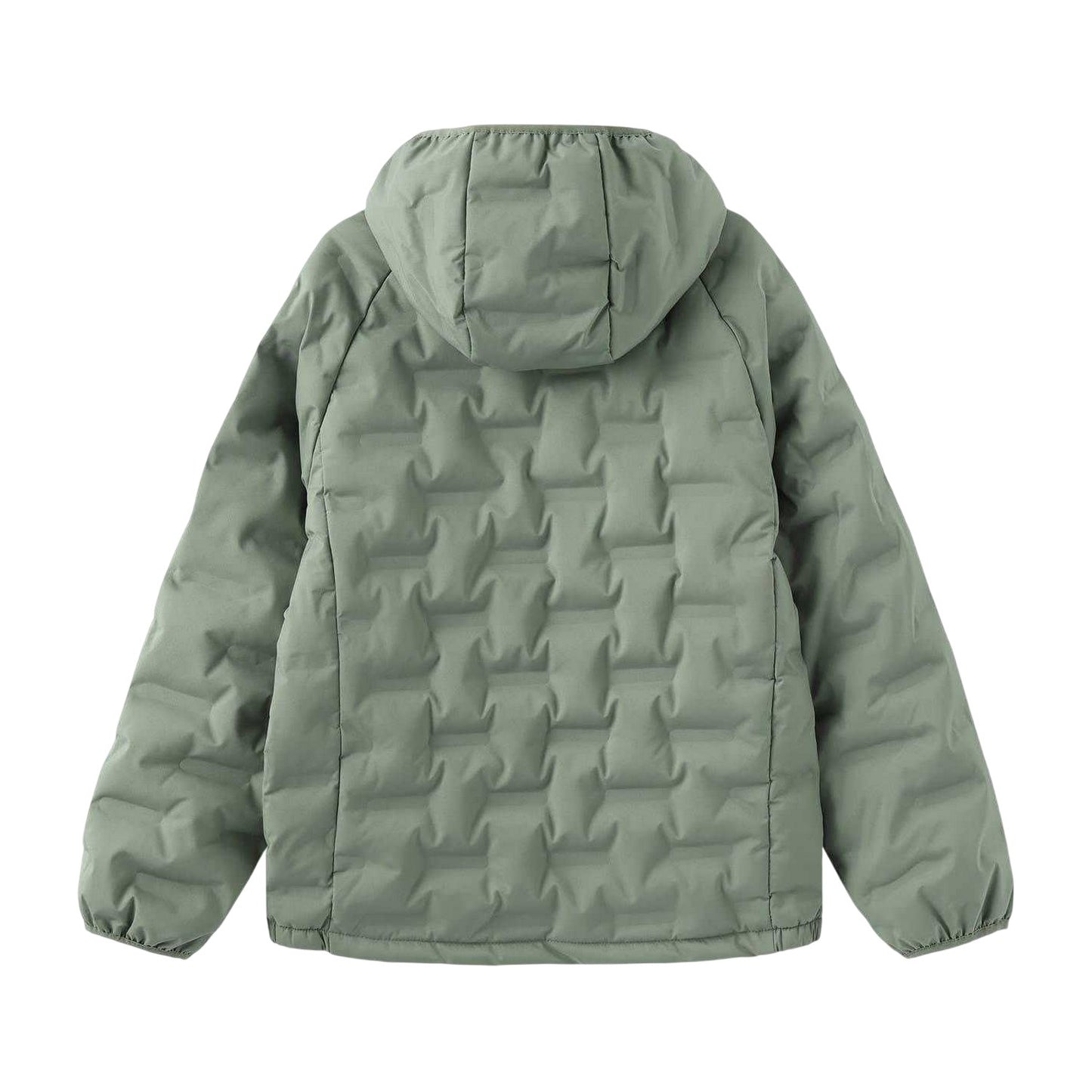 Khaki Green - Back - Karrimor Childrens-Kids Heat Sealed Baffles Puffer Jacket