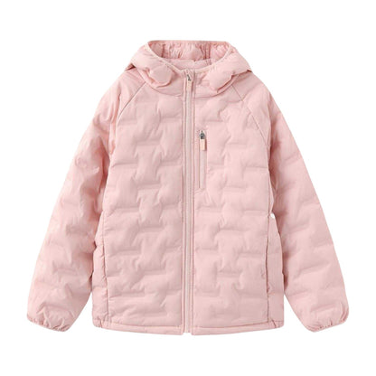 Pink - Front - Karrimor Childrens-Kids Heat Sealed Baffles Puffer Jacket