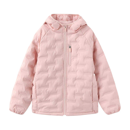 Pink - Front - Karrimor Childrens-Kids Heat Sealed Baffles Puffer Jacket