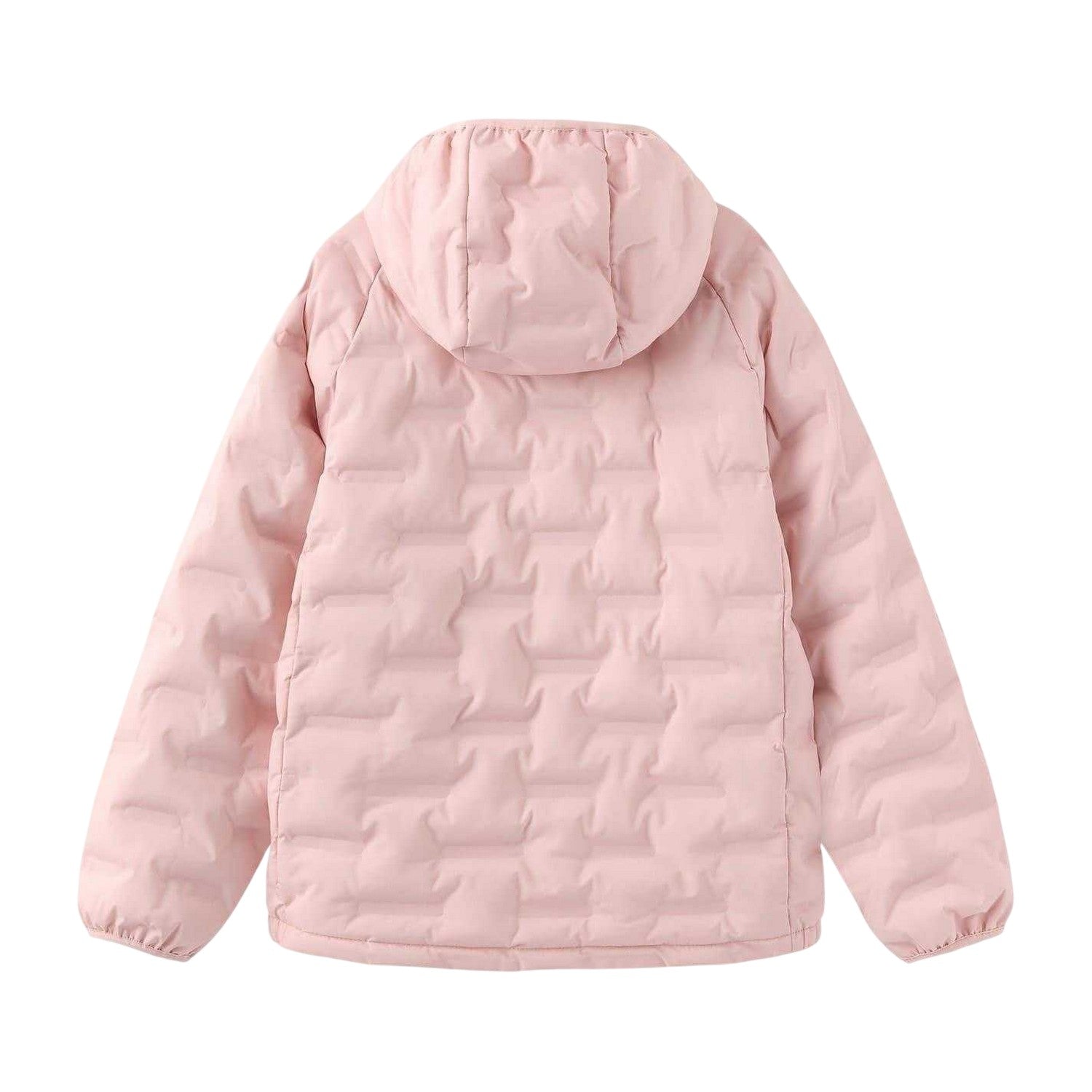Pink - Back - Karrimor Childrens-Kids Heat Sealed Baffles Puffer Jacket