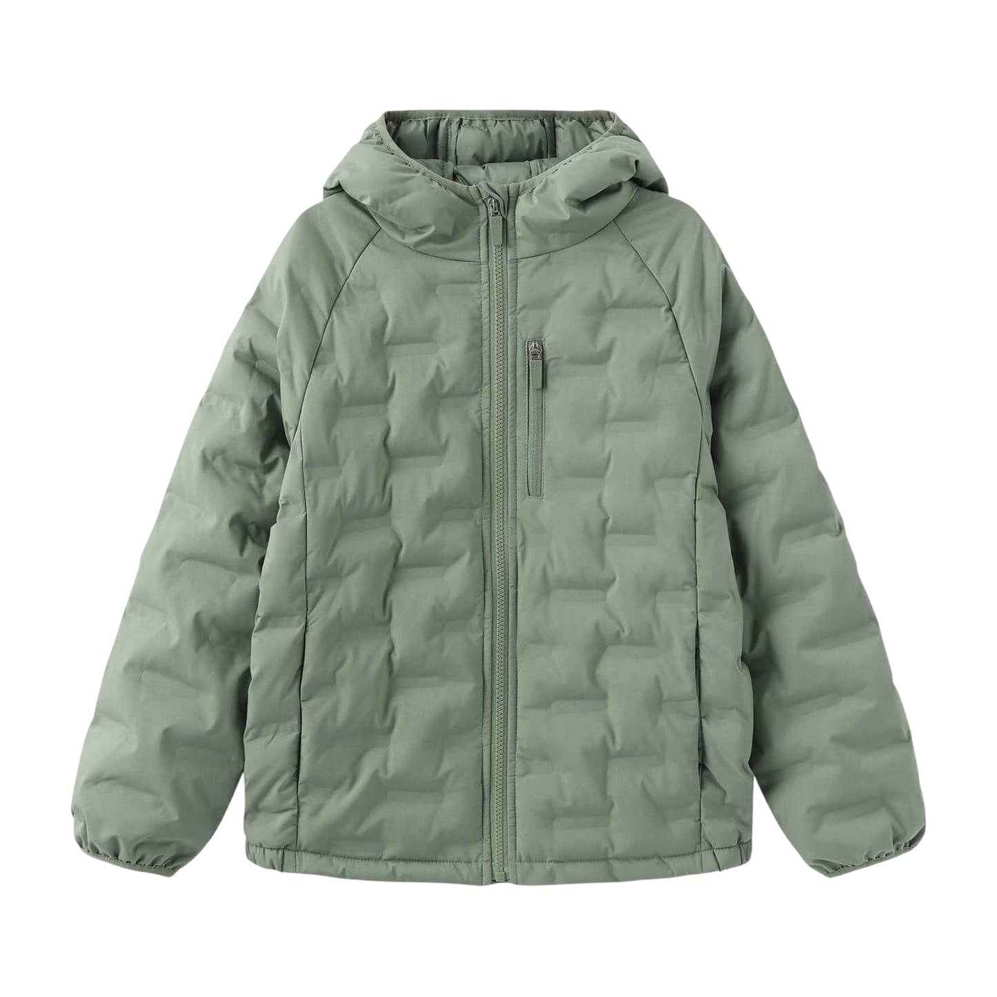 Khaki Green - Front - Karrimor Childrens-Kids Heat Sealed Baffles Puffer Jacket