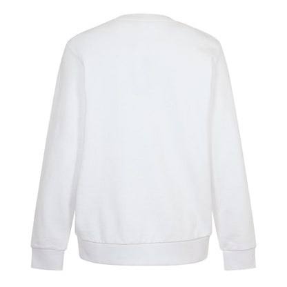 White - Back - Boss Mens Soleri 88 Ribbed Crew Neck Sweatshirt