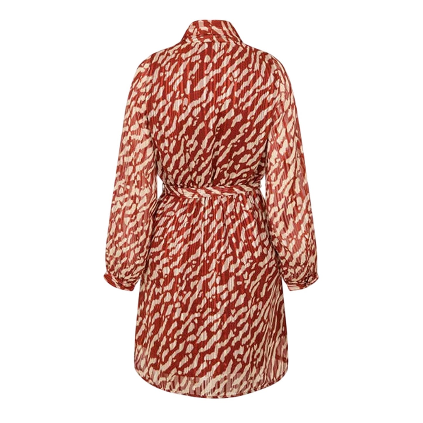 Fired Brick - Back - Vero Moda Womens-Ladies Rie V Neck Wrap Dress