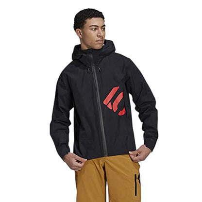 Black - Side - Five Ten Womens-Ladies All Mountain Raincoat