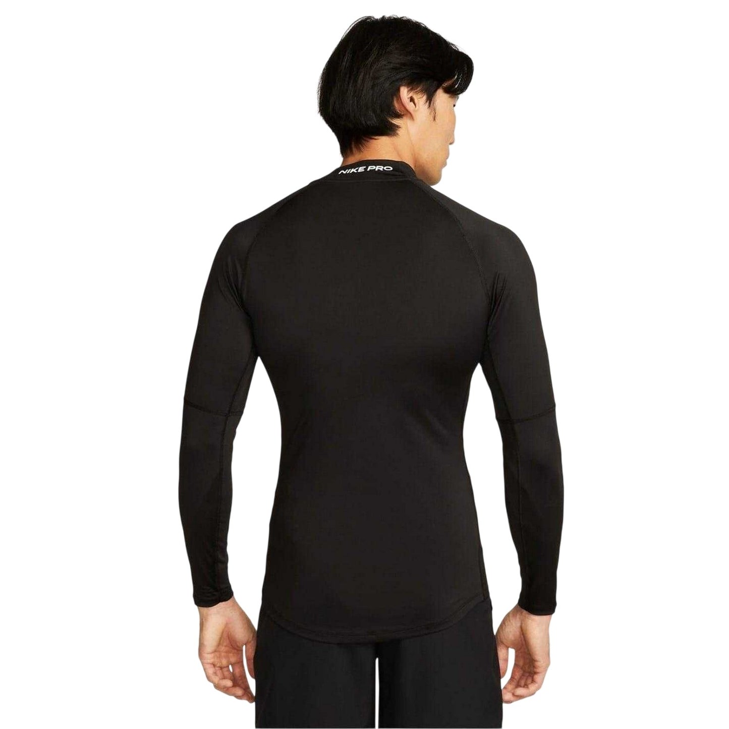 Black - Back - Nike Mens Pro Long-Sleeved Base Layer Top