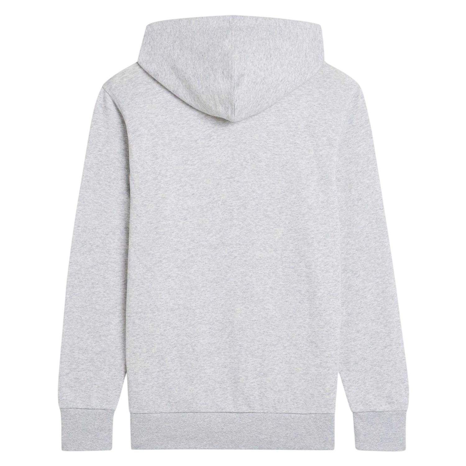 Grey - Back - Hurley Mens Box Logo Fleece Hoodie