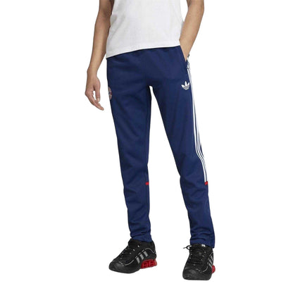 Blue - Side - Adidas Mens FC Bayern Munich Slim Tracksuit Bottoms