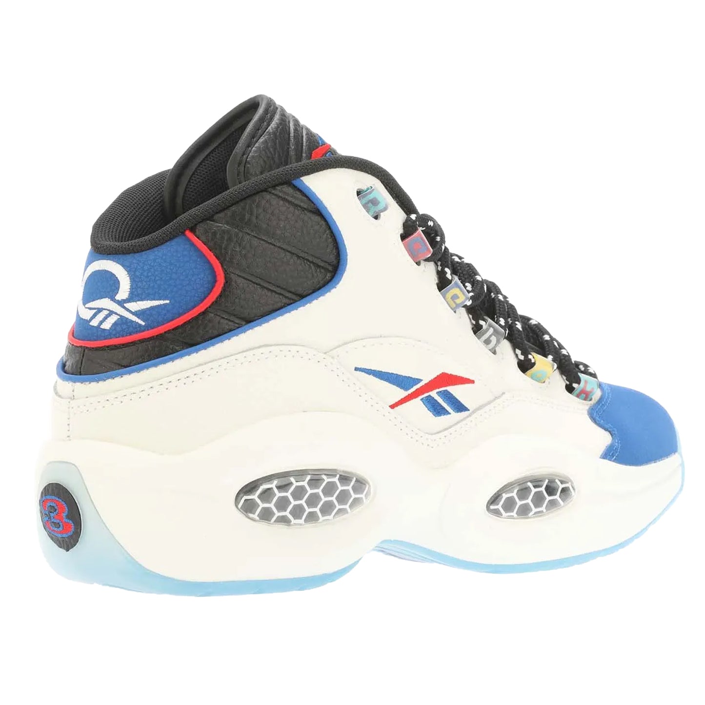 Black-Blue - Back - Reebok Mens Question Mid Trainers