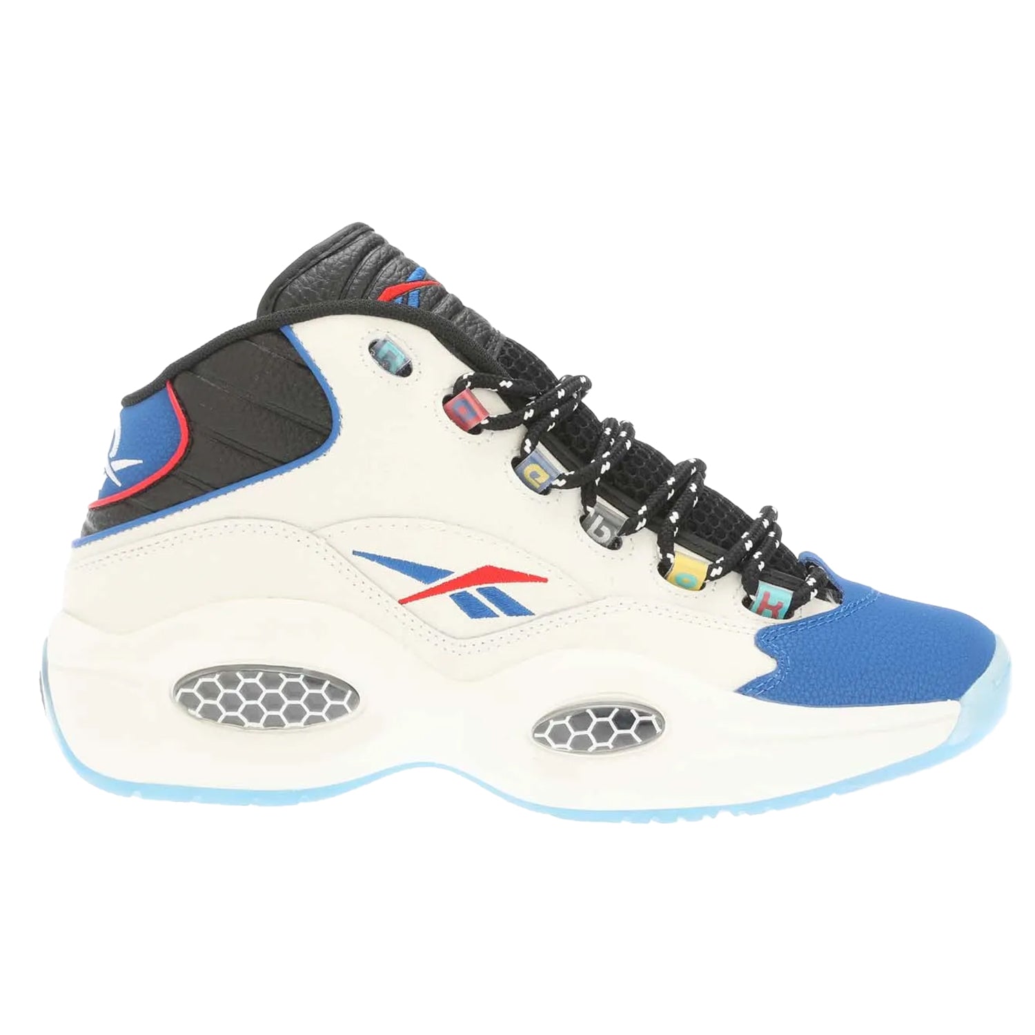 Black-Blue - Side - Reebok Mens Question Mid Trainers