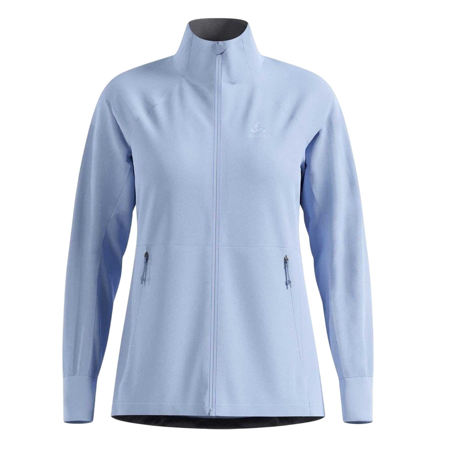 Heron - Front - Odlo Womens-Ladies Essentials Logo Jacket