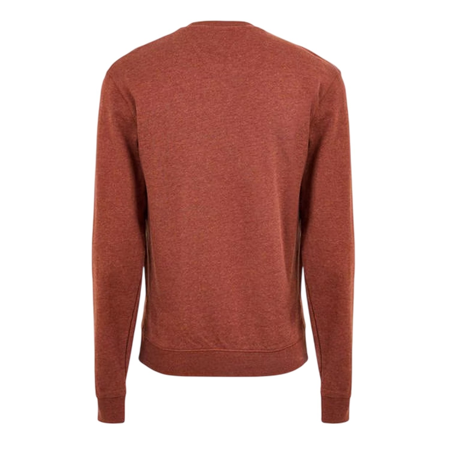 Teak Brown - Back - Farah Mens Organic Cotton Crew Neck Sweatshirt