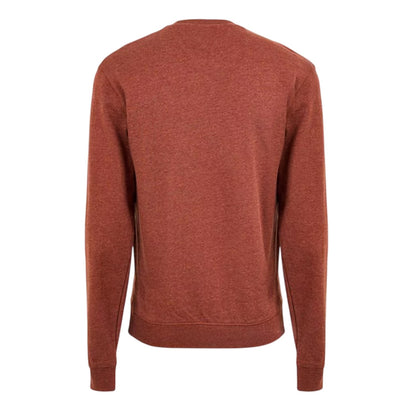Teak Brown - Back - Farah Mens Organic Cotton Crew Neck Sweatshirt