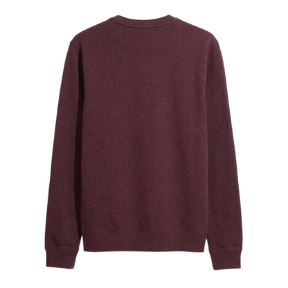 Red - Back - Farah Mens Organic Cotton Crew Neck Sweatshirt