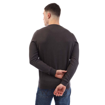 Charcoal - Back - Weekend Offender Mens Argentina Cotton Sweatshirt