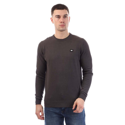 Charcoal - Front - Weekend Offender Mens Argentina Cotton Sweatshirt