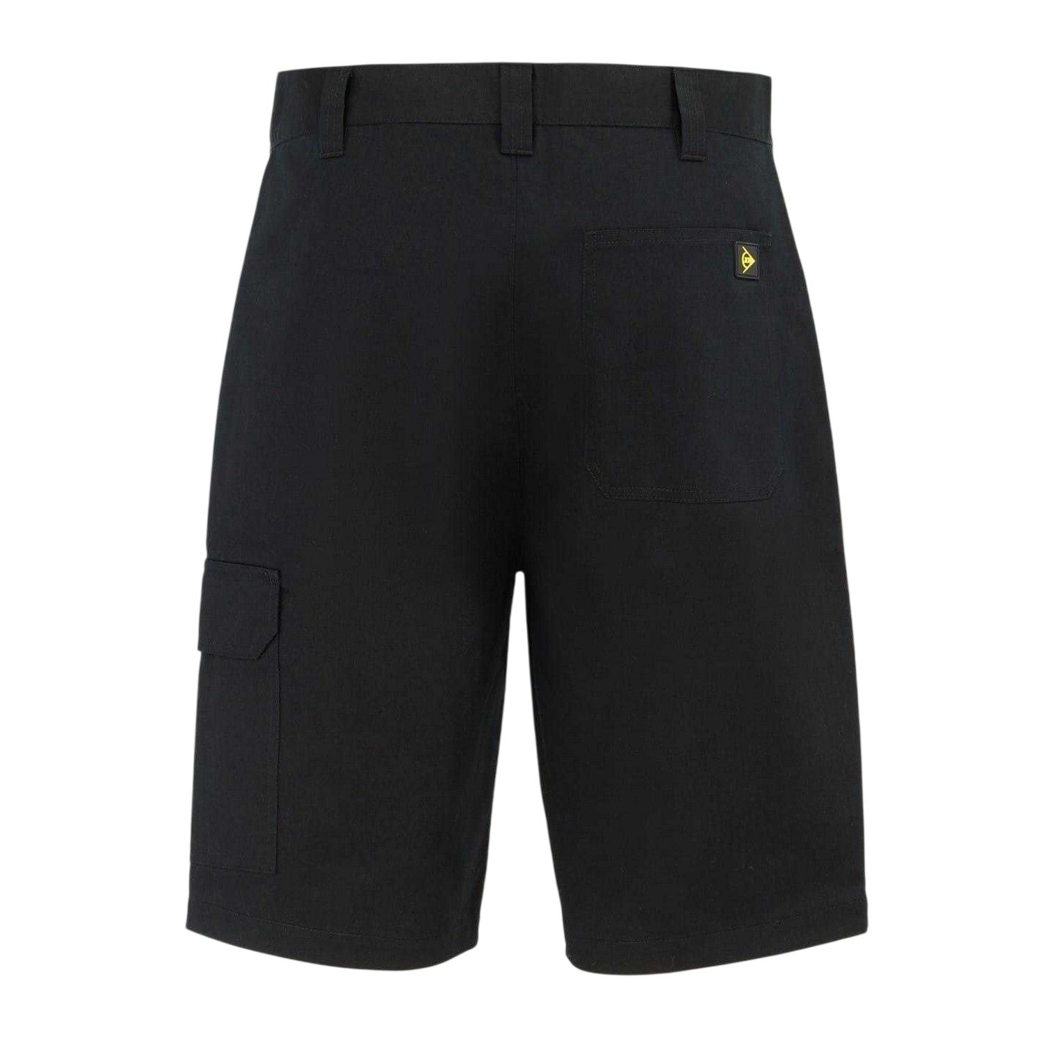 Black - Back - Dunlop Mens Dispatch Logo Shorts