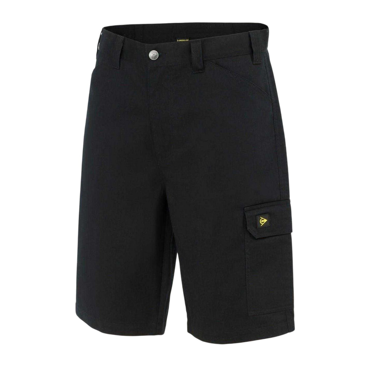 Black - Side - Dunlop Mens Dispatch Logo Shorts