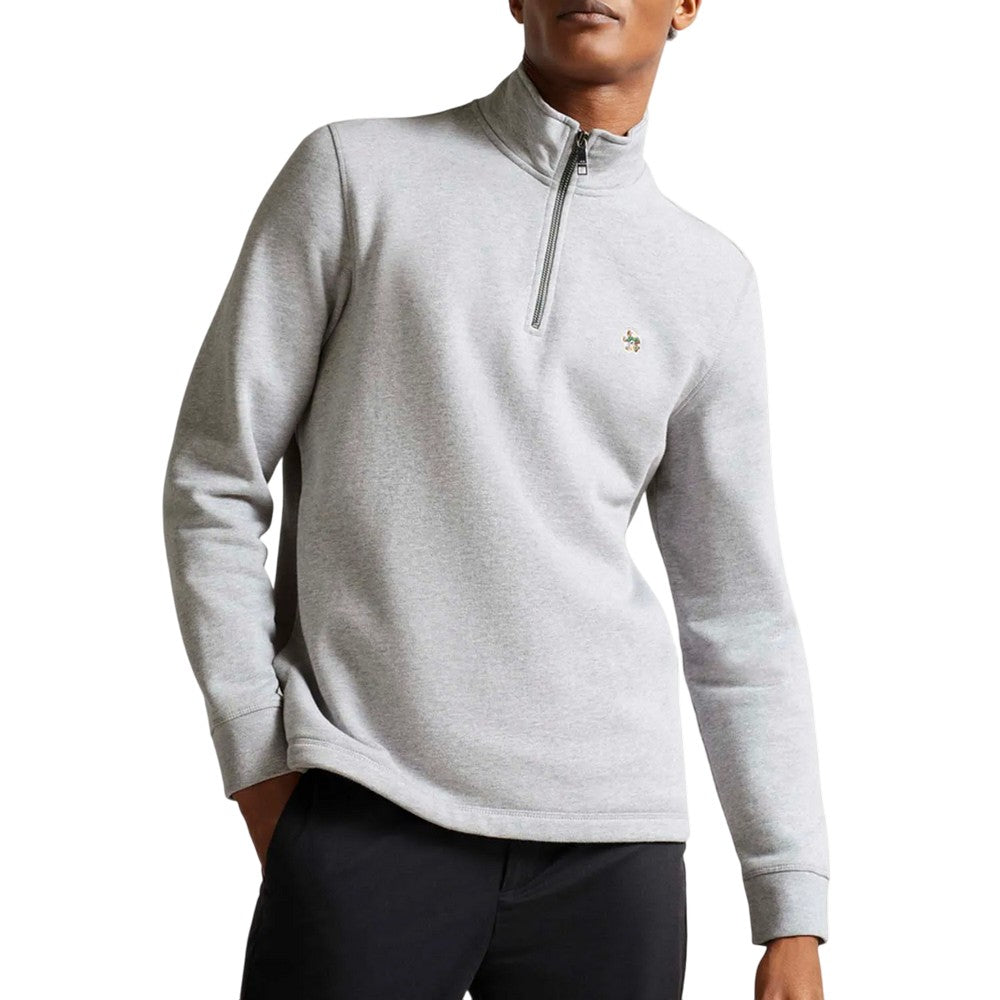 Grey - Lifestyle - Ted Baker Unisex Adult Kilbrn Quarter Zip Sweatshirt