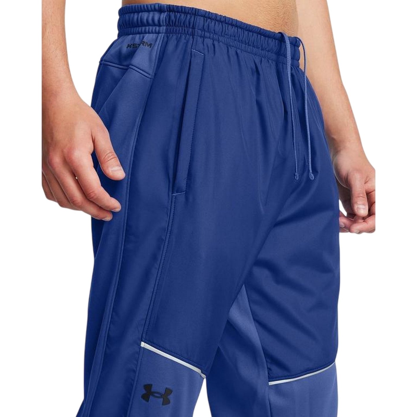 Blue - Side - Under Armour Mens Storm Tracksuit Bottoms