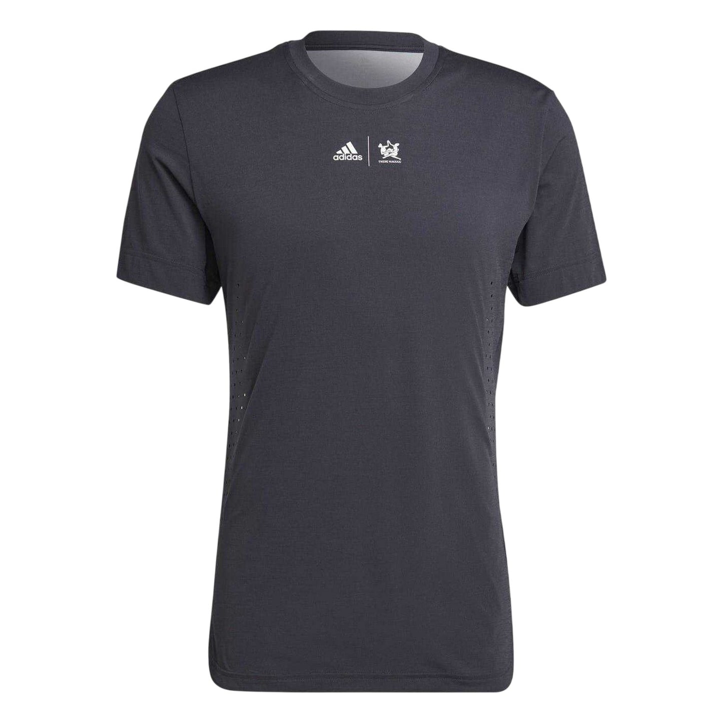 Grey - Front - Adidas Mens New York Performance Tennis T-Shirt