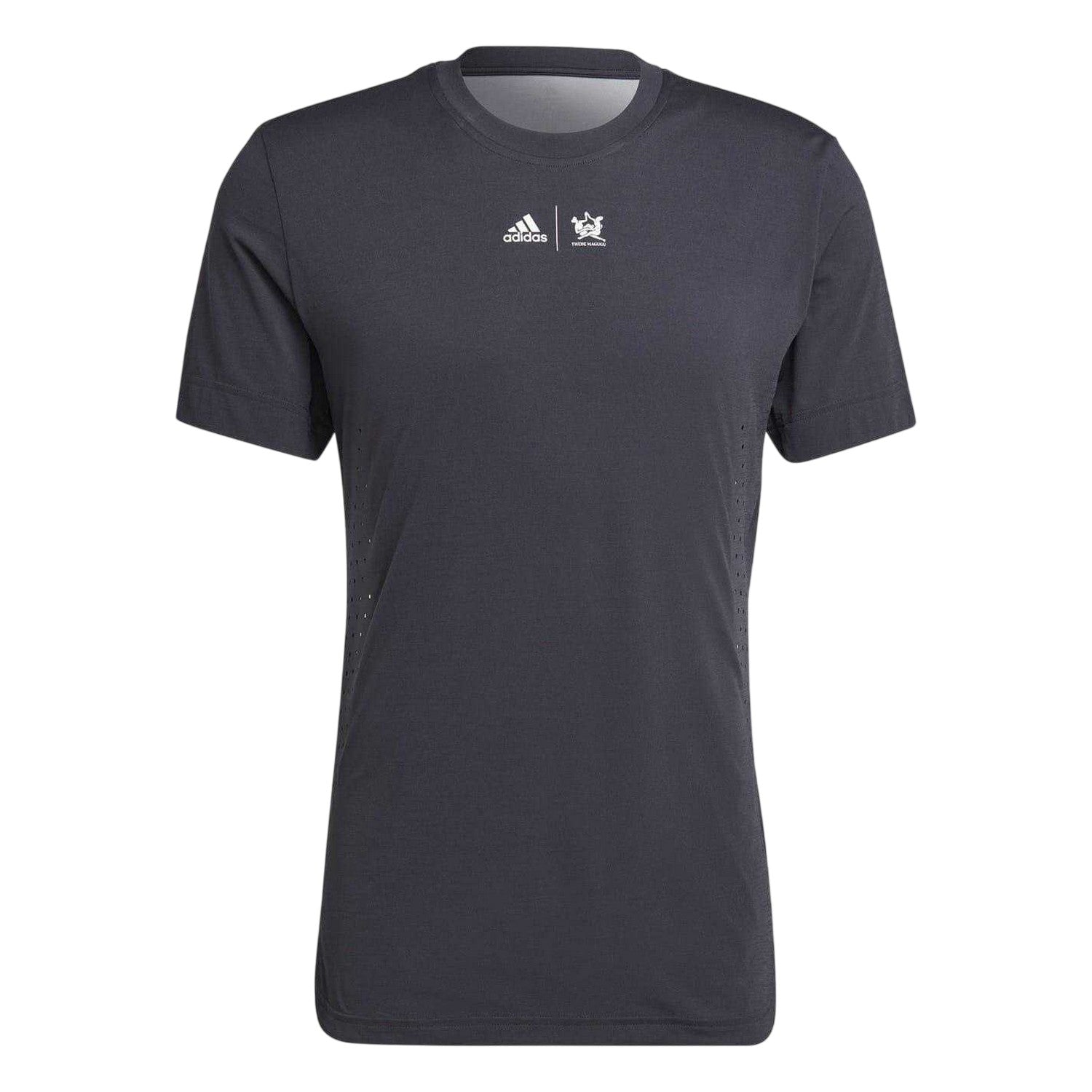 Grey - Front - Adidas Mens New York Performance Tennis T-Shirt
