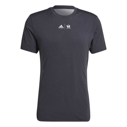 Grey - Front - Adidas Mens New York Performance Tennis T-Shirt