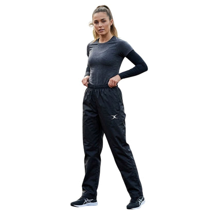 Black - Back - Gilbert Womens-Ladies Revolution Straight Tracksuit Bottoms