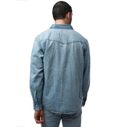 Light Blue - Back - Levis Mens Sawtooth Relaxed Fit Shirt