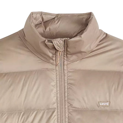 Taupe Grey - Side - Levis Womens-Ladies Caviar Logo Soft Shell Jacket