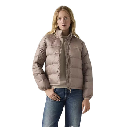 Taupe Grey - Lifestyle - Levis Womens-Ladies Caviar Logo Soft Shell Jacket