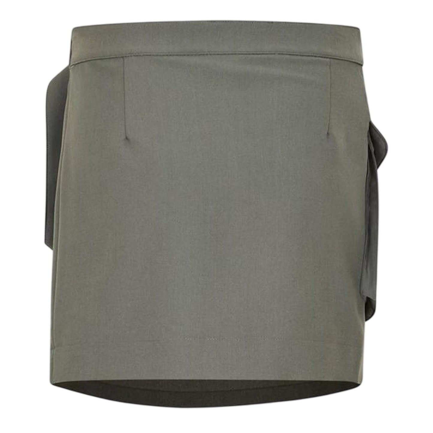 Shark Grey - Back - Jack Wills Womens-Ladies Wrap High Waist Cargo Skirt