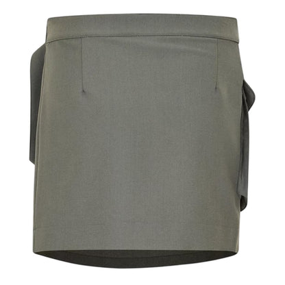 Shark Grey - Back - Jack Wills Womens-Ladies Wrap High Waist Cargo Skirt