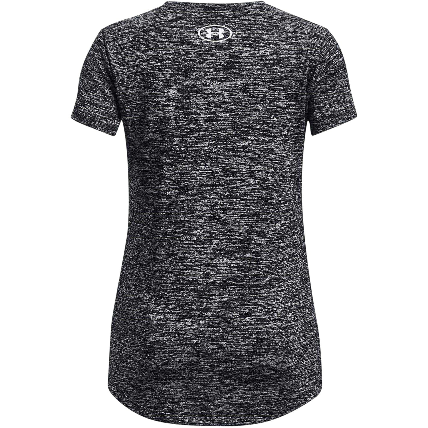 Black - Back - Under Armour Girls Tech Crew Neck Regular T-Shirt