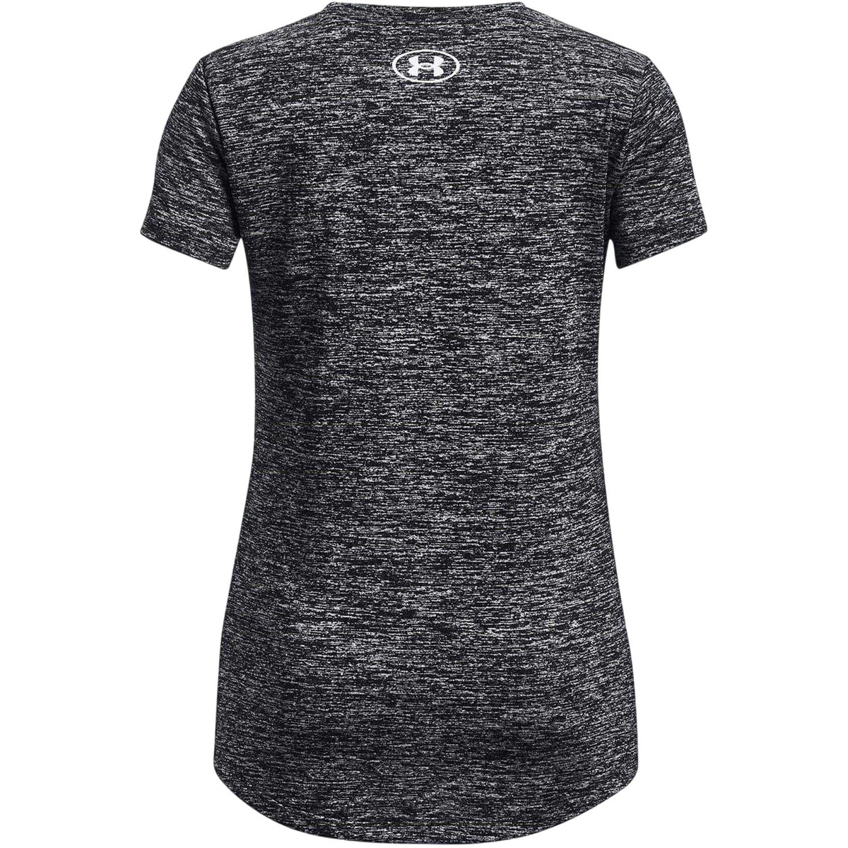 Black - Back - Under Armour Girls Tech Crew Neck Regular T-Shirt