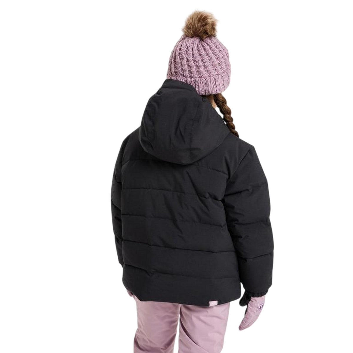 Black - Back - Roxy Girls Snowyhill Logo Ski Jacket