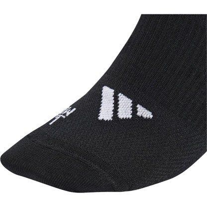 Black - Side - Adidas Unisex Adult Reflective Running Crew Socks