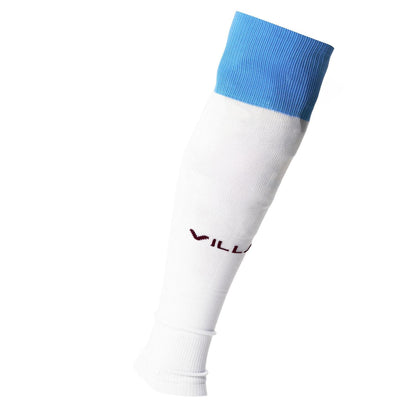 White - Front - Castore Mens Aston Villa FC Away Socks