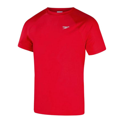 Red - Front - Speedo Mens Crew Neck Regular T-Shirt
