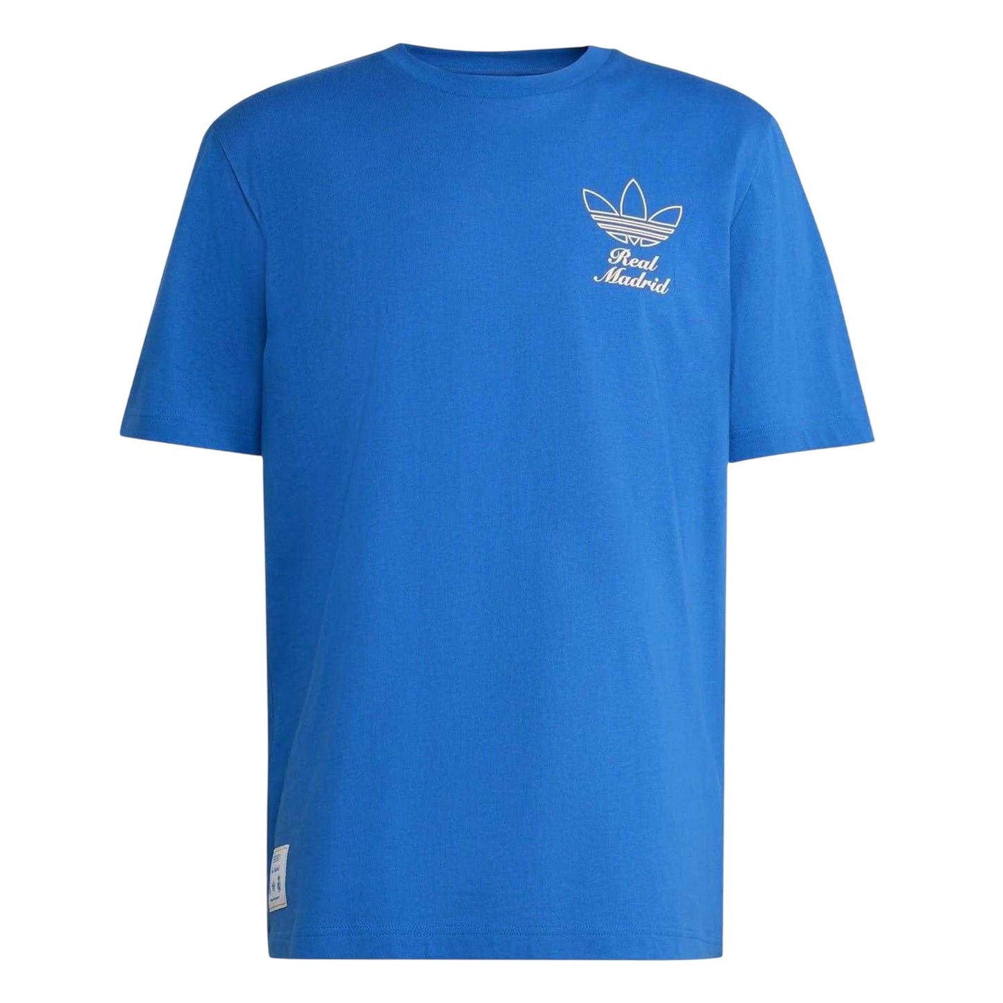 Blue - Front - Adidas Mens Icons Real Madrid CF Cotton T-Shirt