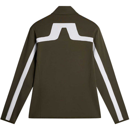 Forest Green - Back - J.Lindeberg Mens Jarvis Logo Track Jacket
