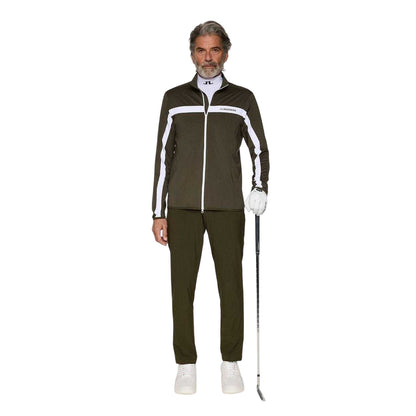 Forest Green - Side - J.Lindeberg Mens Jarvis Logo Track Jacket