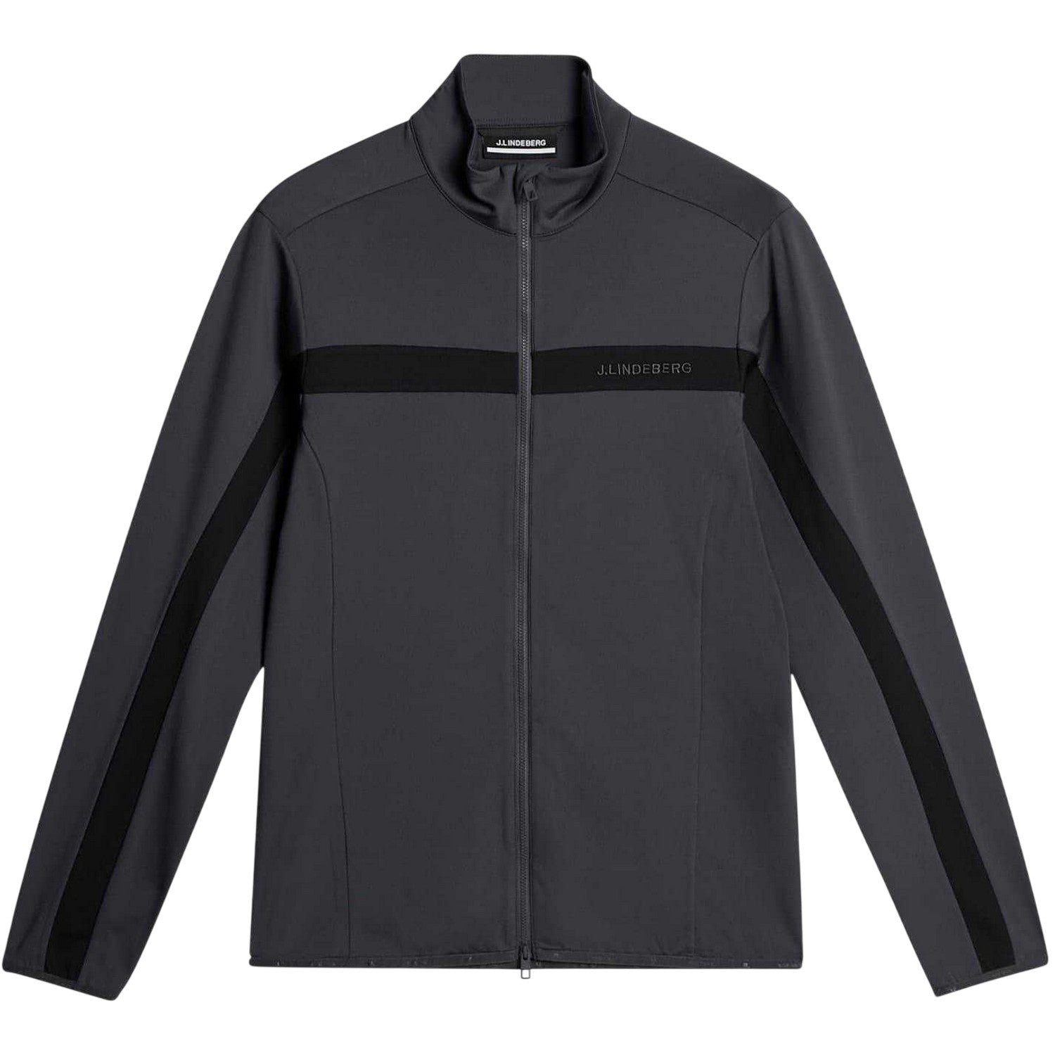 Asphalt - Front - J.Lindeberg Mens Jarvis Logo Track Jacket