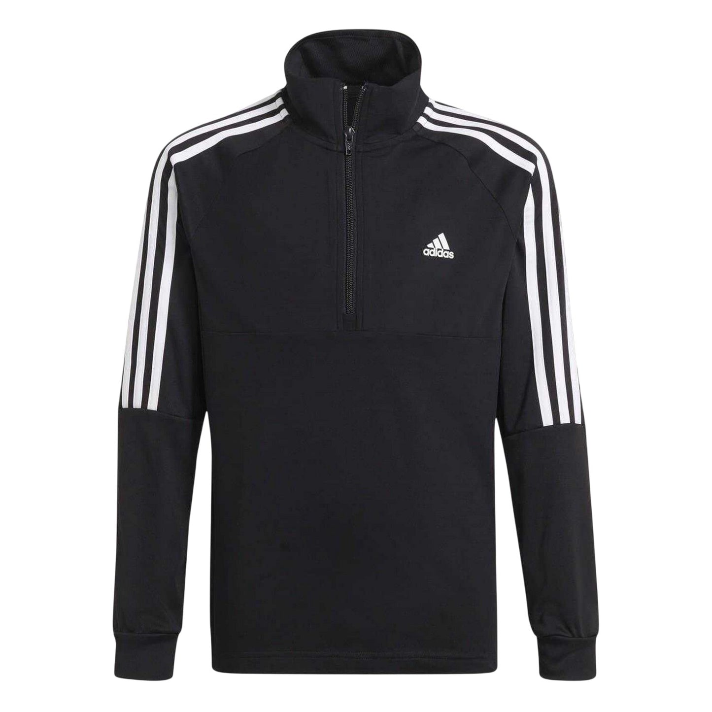 Black-White - Front - Adidas Boys Sereno Training Top